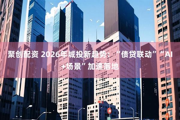 聚创配资 2026年城投新趋势：“债贷联动”“AI+场景”加速落地