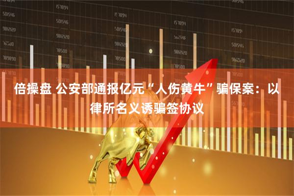 倍操盘 公安部通报亿元“人伤黄牛”骗保案：以律所名义诱骗签协议