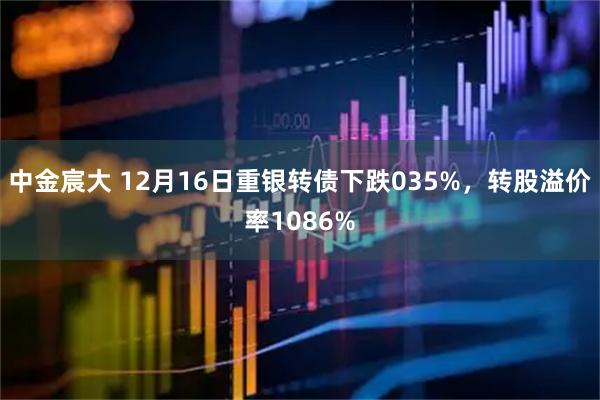 中金宸大 12月16日重银转债下跌035%，转股溢价率1086%