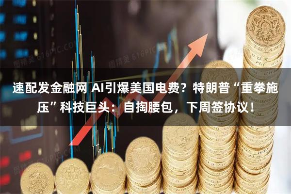 速配发金融网 AI引爆美国电费？特朗普“重拳施压”科技巨头：自掏腰包，下周签协议！